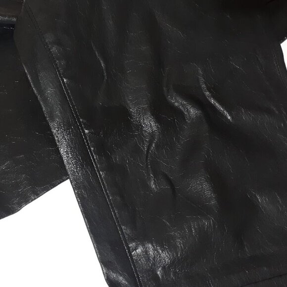 NWOT J Brand patent black lambskin leather cropped trousers, 29 - Picture 15 of 16